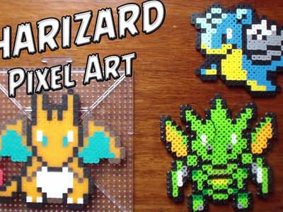 Como hacer a Charizard con Hama.Perler Beads (Charizard Pixel Art) por FelipeBlast