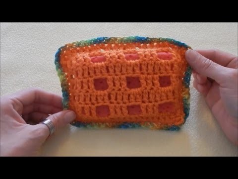 Cómo hacer un protector de esponja para  lavar platos en crochet DIY |Popirus Crafts 