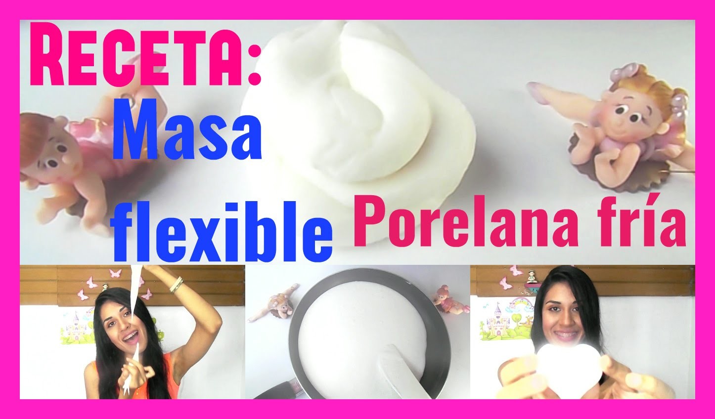 La mejor receta de masa flexible (Porcelana fría) | ♥L.C.M ♥