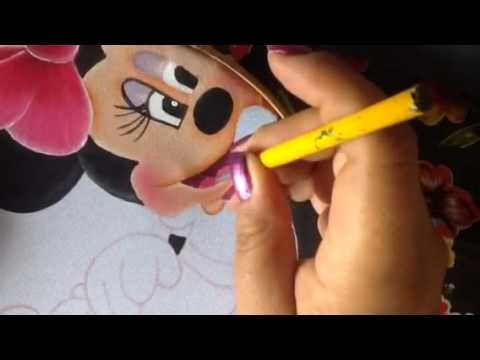 Pintura en tela cojín corazón Mickey # 5 con cony