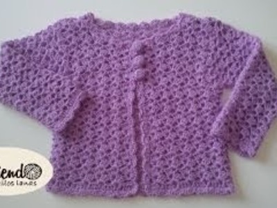 Chaleco para niña tejido a crochet (1 de 2)
