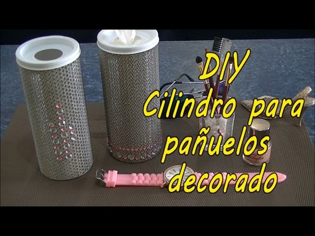 DIY caja. cilindro para pañuelos kleenex decorado ♥