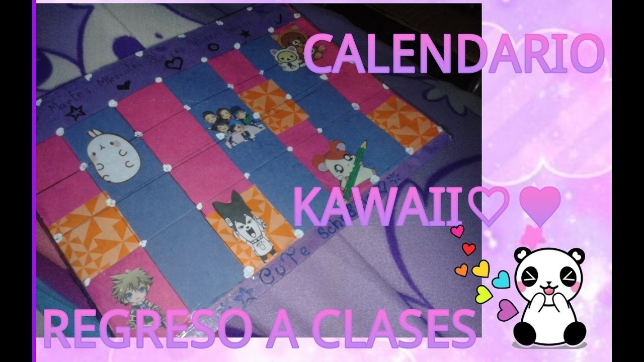 DIY REGRESO A CLASES☆HORARIO MAGICO AL ESTILO:KAWAII, KPOP,ANIME  PARA ORGANIZARTE|DIEGUCHO015