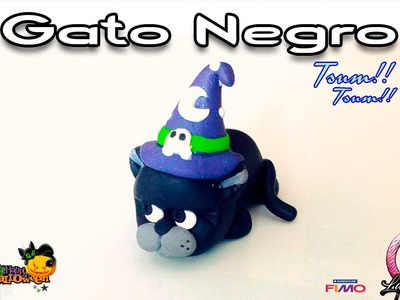 HALLOWEEN | Tsum Tsum | Gato Brujo | Polymer Clay Tutorial | 2016