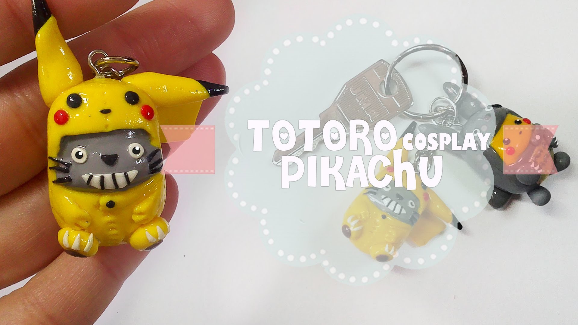 Totoro Cosplay Pikachu Polymer Tutorial | Fimo | Porcelana