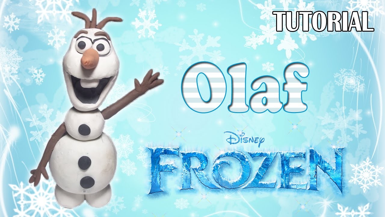 Tutorial Olaf en Plastilina. Frozen. How to make a Olaf with Clay