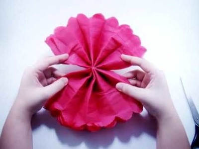 Cómo hacer flores de papel Crepé o sedita
