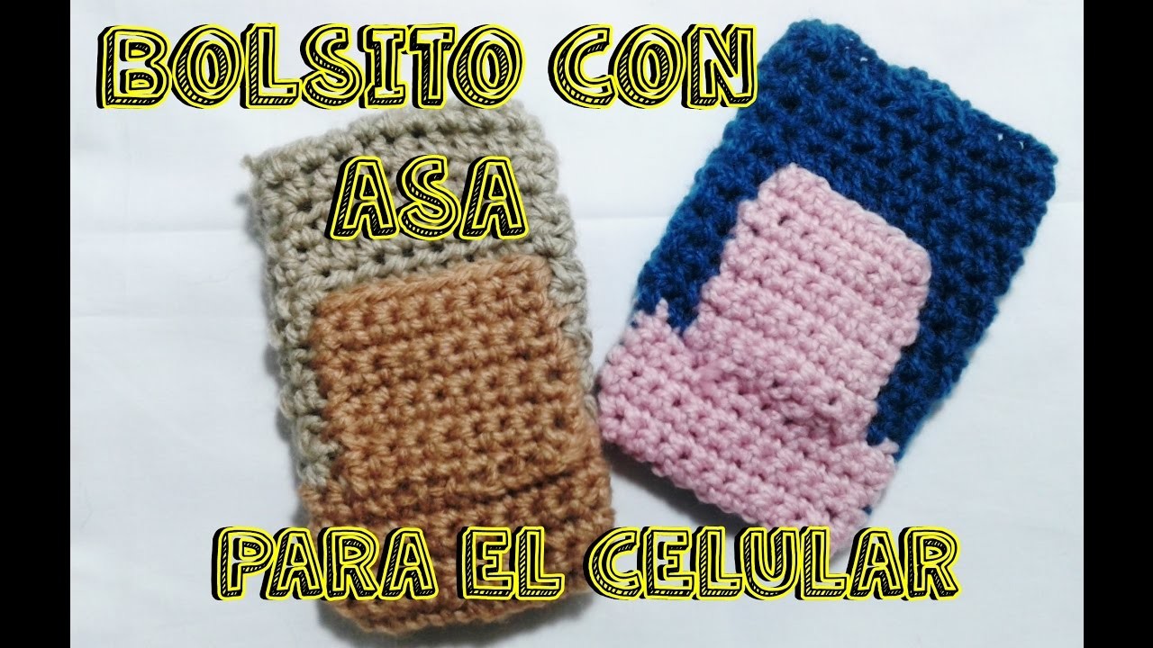 DIY Bolsito para celular crochet. Easy DIY Crochet