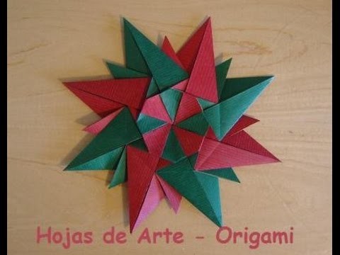 Manualidad: Estrella Modular de Diez Puntas en Origami - Hogar Tv  por Juan Gonzalo Angel