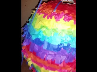 Our 2016 DIY Rainbow Piñata