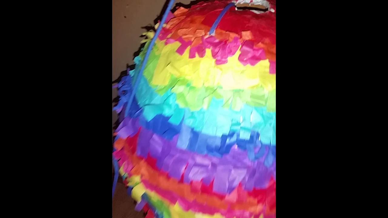 Our 2016 DIY Rainbow Piñata