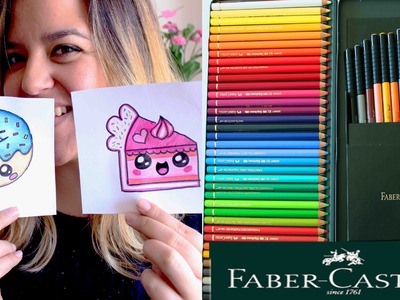 Coloreando con FABER-CASTELL+ dibujos KAWAII !! - Mery