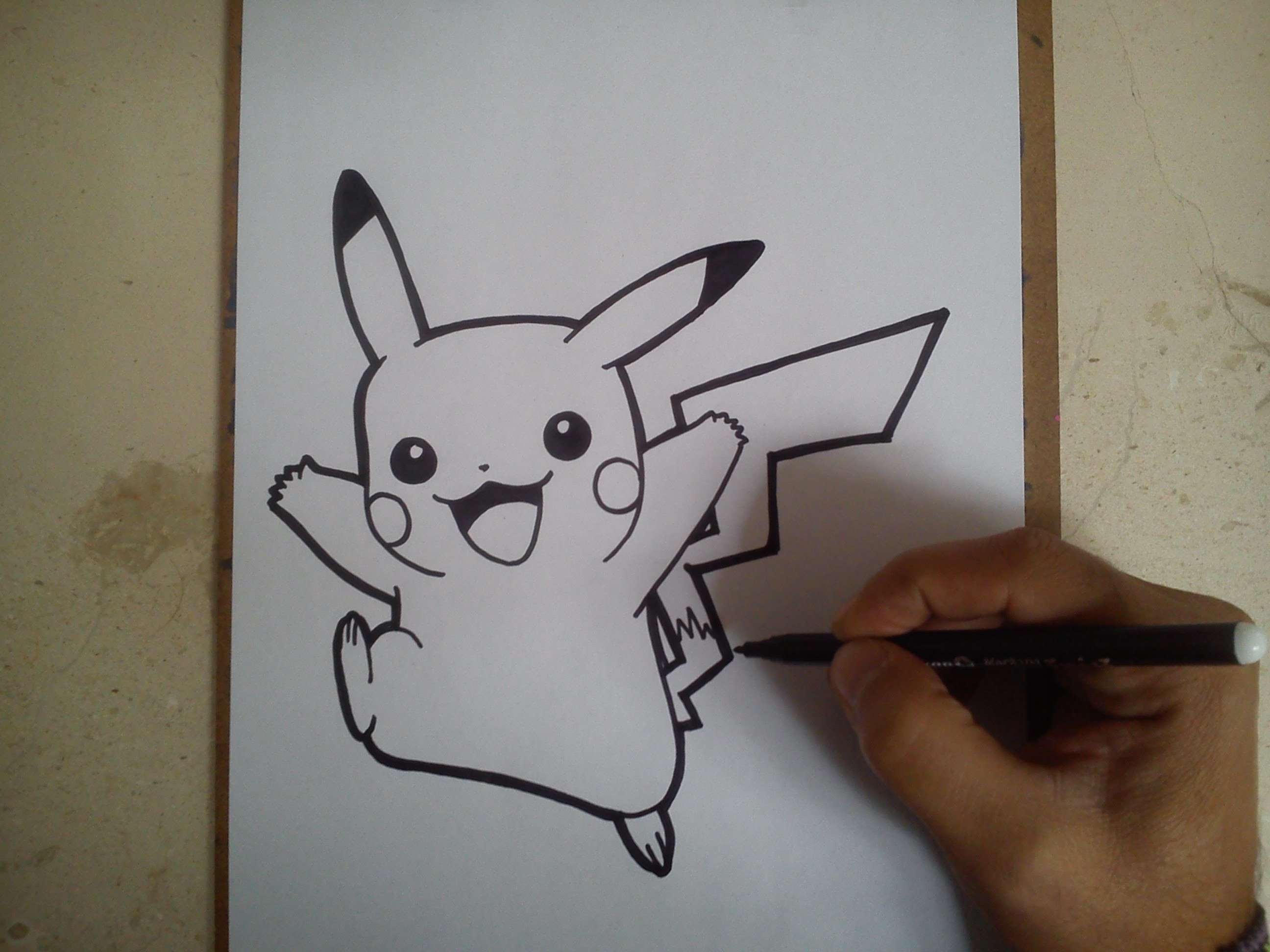 COMO DIBUJAR A PIKACHU - POKEMON GO!. how yo draw pikachu - pokemon go!