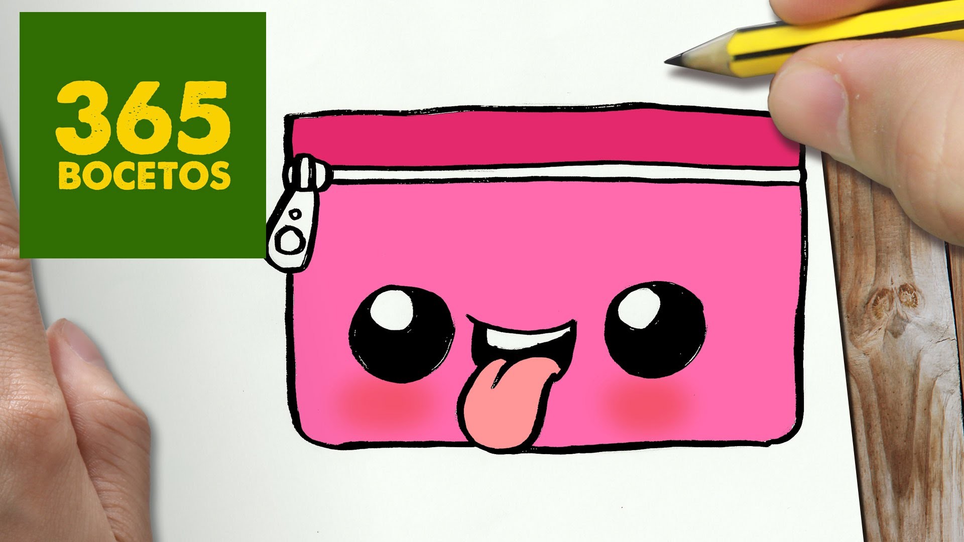 COMO DIBUJAR ESTUCHE KAWAII PASO A PASO - Dibujos kawaii faciles - How to draw a ESTUCHE