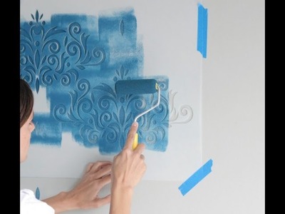 Cómo pintar paredes con plantillas y crear en efecto papel tapiz utilizando el sistema de registros