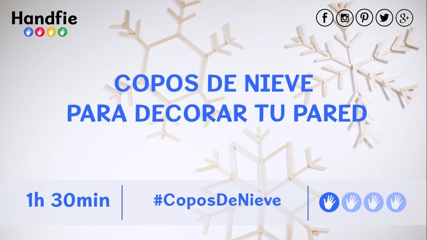 Copos de nieve para decorar tu pared