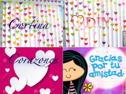 DIY Cortina De Corazones para Amor y Amistad DIY Heart curtain