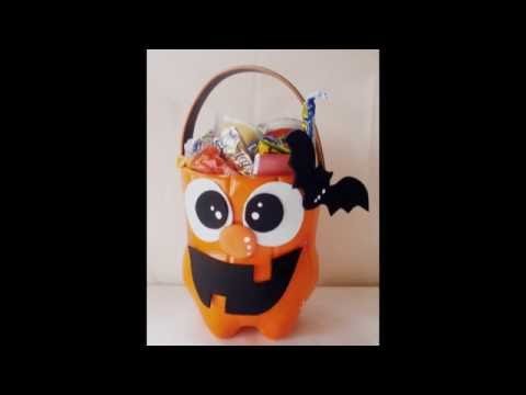 DIY: dulcero de calabaza para halloween - botella - foamy 