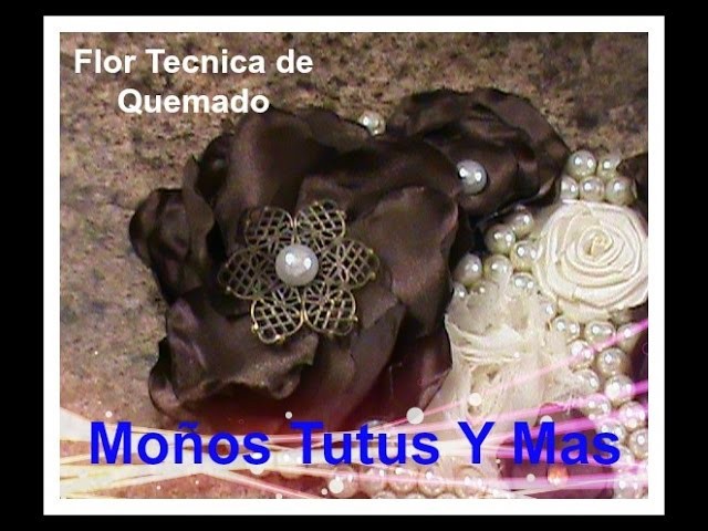 FLORES FACILES con TECNICA QUEMADO Paso a Paso EASY BURNT FLOWERS Tutorial DIY How To PAP