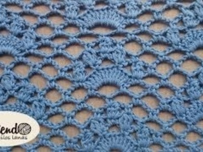 Punto jazmin a ganchillo | Crochet Jasmine stitch