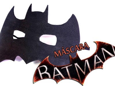 Cómo hacer máscara para disfraz de BATMAN rápido y fácil. Veo y aprendo.