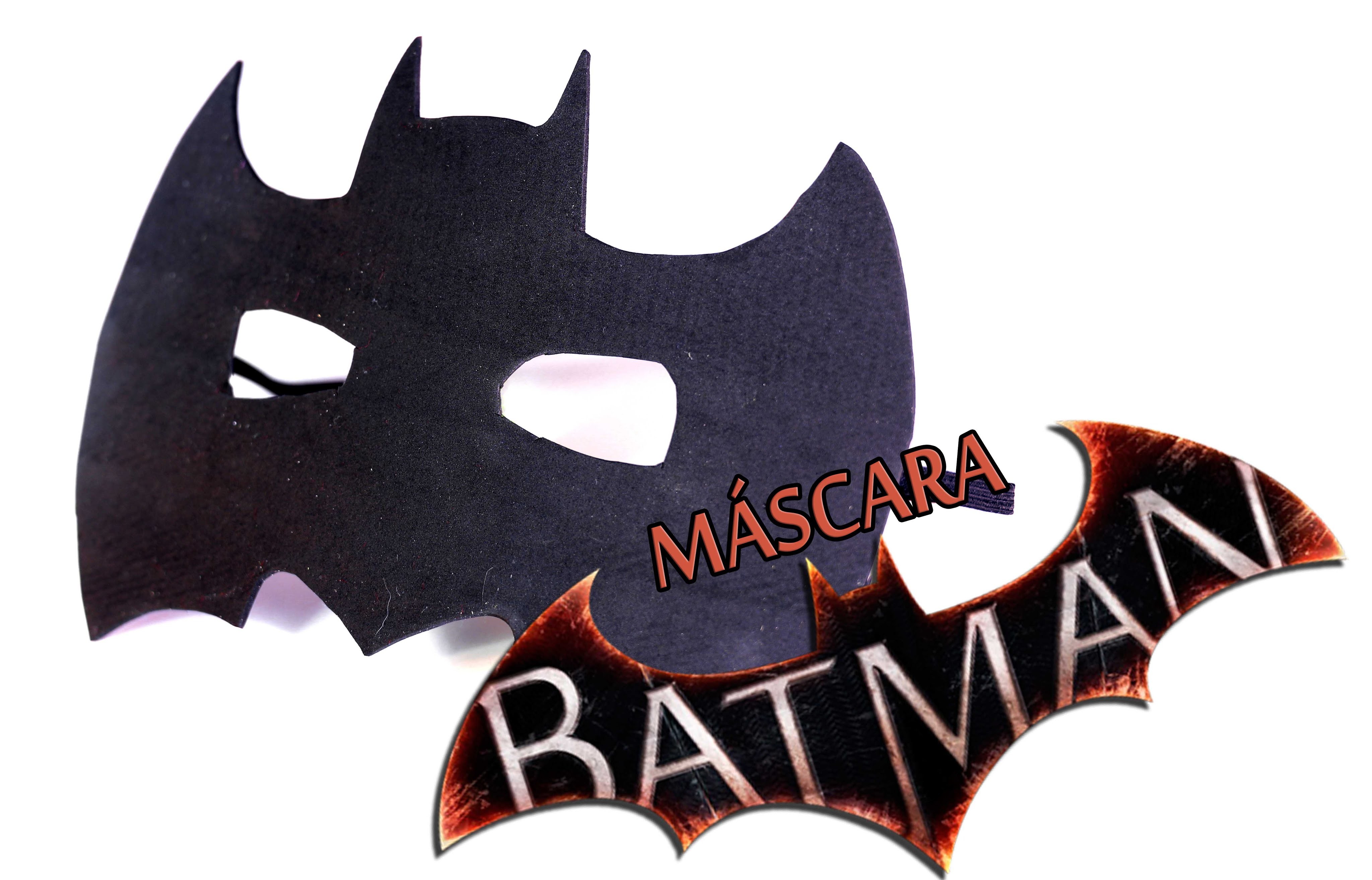 Cómo hacer máscara para disfraz de BATMAN rápido y fácil. Veo y aprendo.
