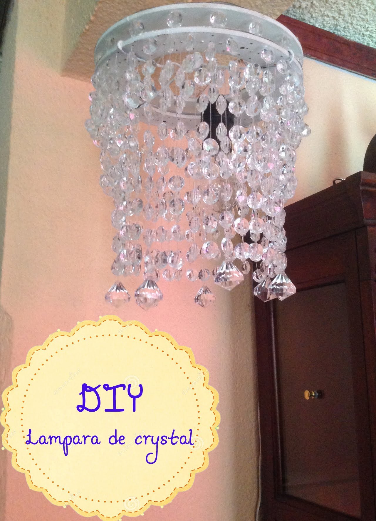 DIY :LAMPARA DE CRYSTAL♥