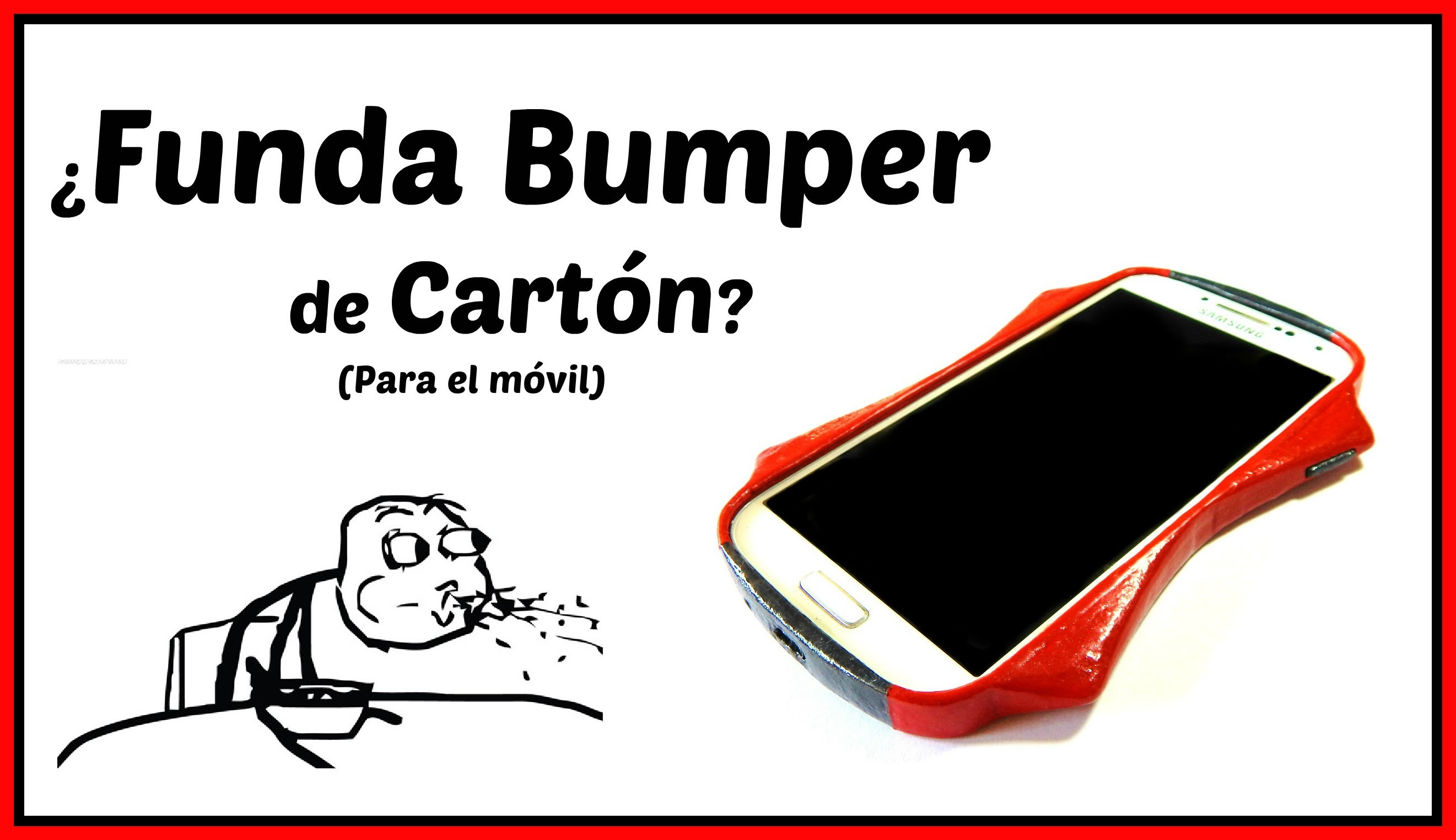 Cómo hacer una funda Bumper para el celular con ¿Cartón? | Pablo Inventos
