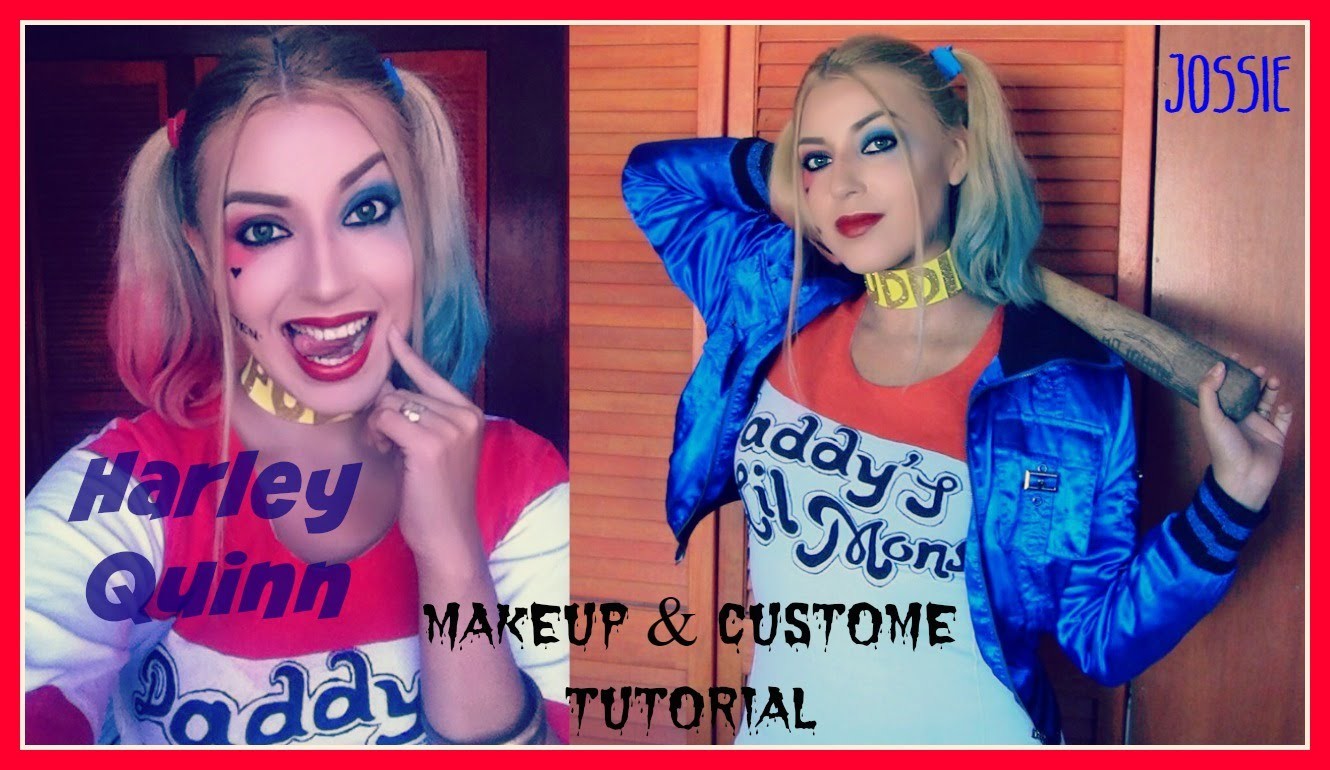 HARLEY QUINN MAQUILLAJE Y DISFRAZ | makeup & costume tutorial - Jossie