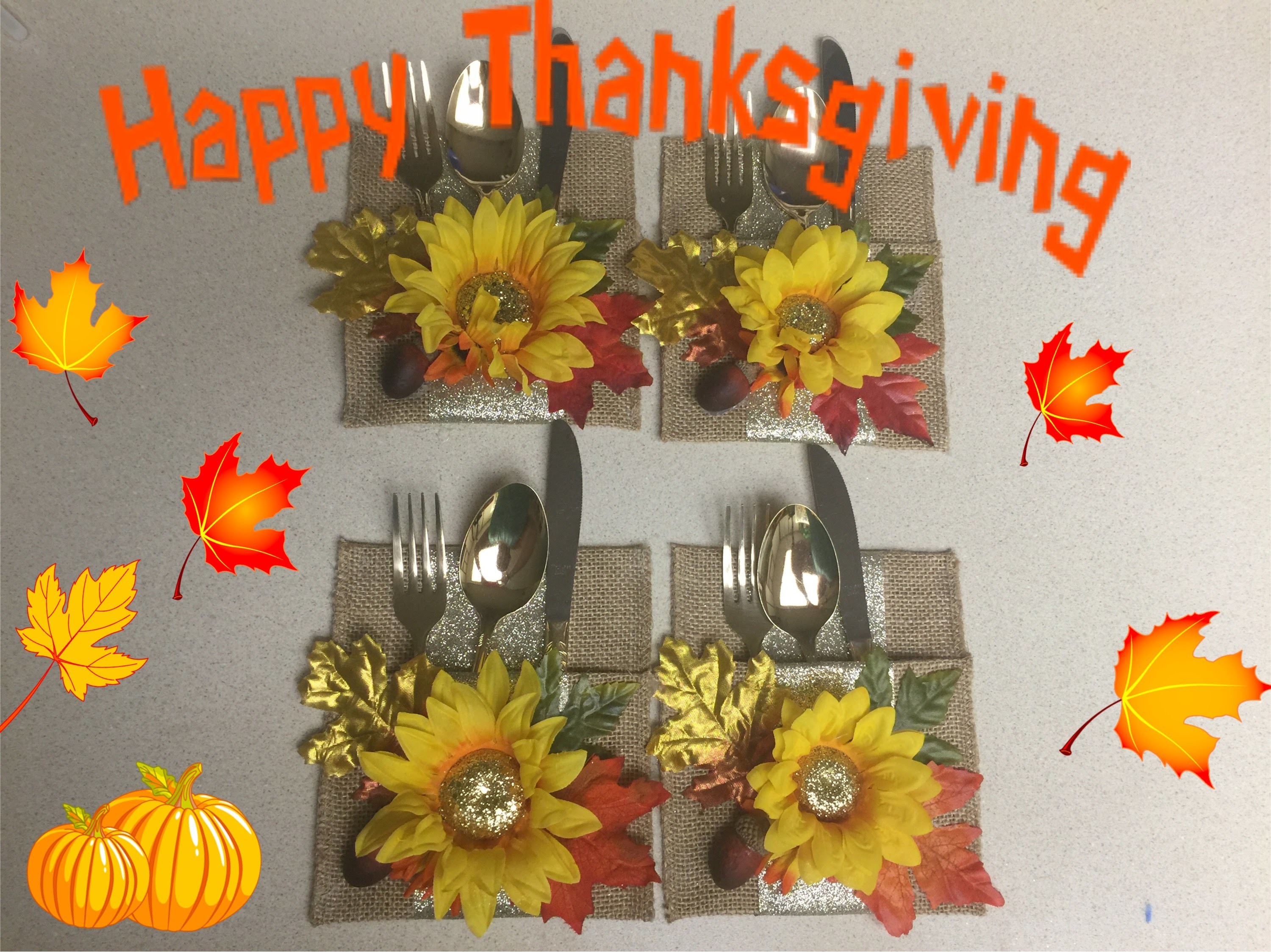Manualidades de Porta cubierto para el Dia de  Accion de Gracias (Thanksgiving)