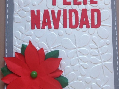 Tarjeta para navidad scrapbooking cardmaking