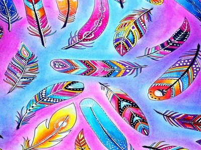 Coloreando EL BOSQUE ENCANTADO - PLUMAS - Mery