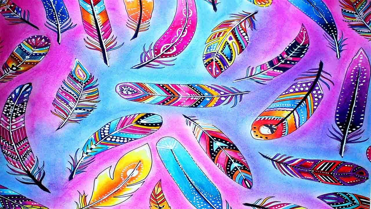 Coloreando EL BOSQUE ENCANTADO - PLUMAS - Mery