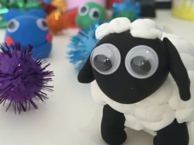 Play doh juguetes con plastilina haz una oveja en 10 minutos paso a paso