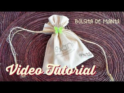 Tutorial: Cómo hacer una bolsa de manta ecológica  | How to make a bag of cotton fabric