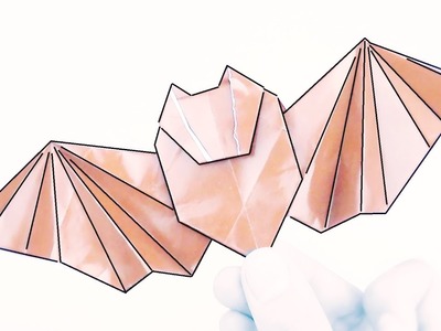 Cómo hacer un MURCIÉLAGO de Papel - Origami Halloween