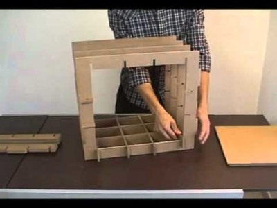 Muebles modulares de cartón que puedes construir tú mismo