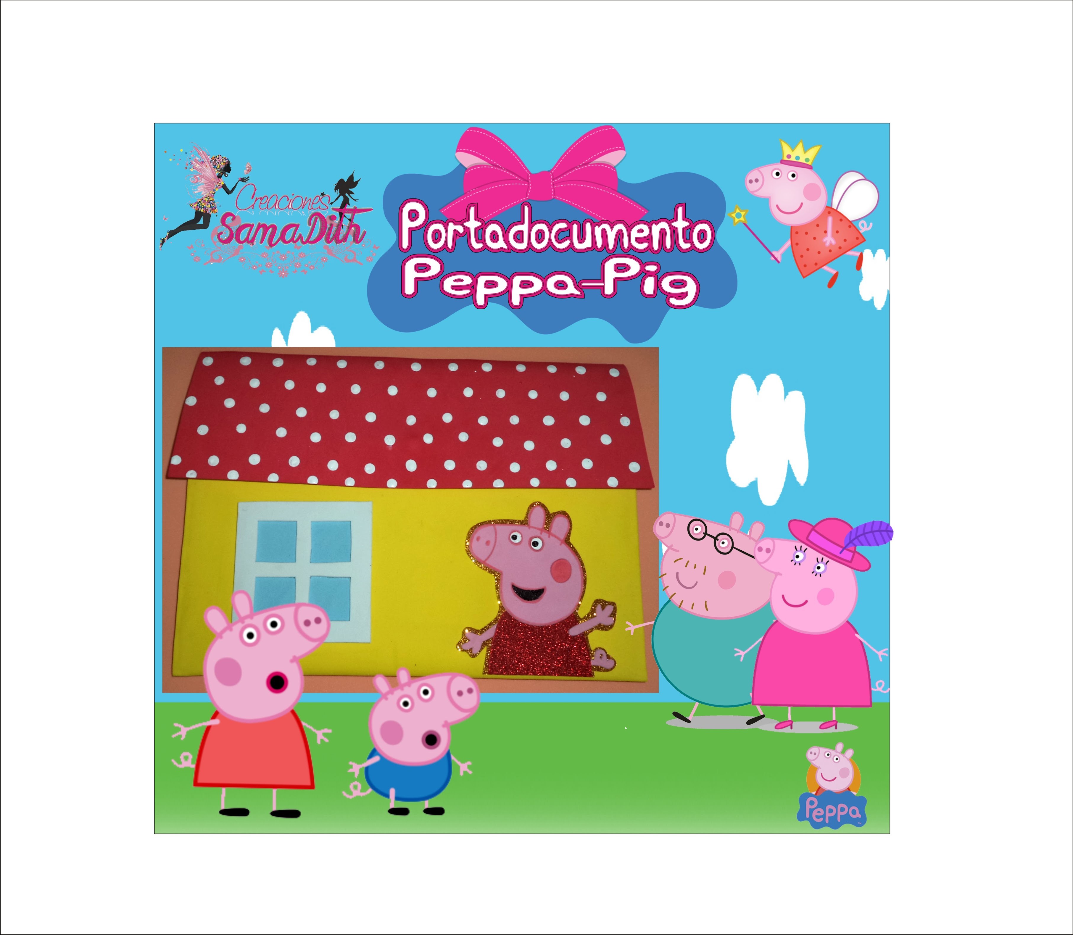 Como decorar Portadocumentos de Peppa Pig - DIY