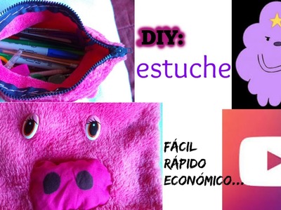 DIY: como hacer un estuche fácil y rápido!!!