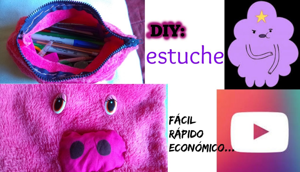 DIY: como hacer un estuche fácil y rápido!!!