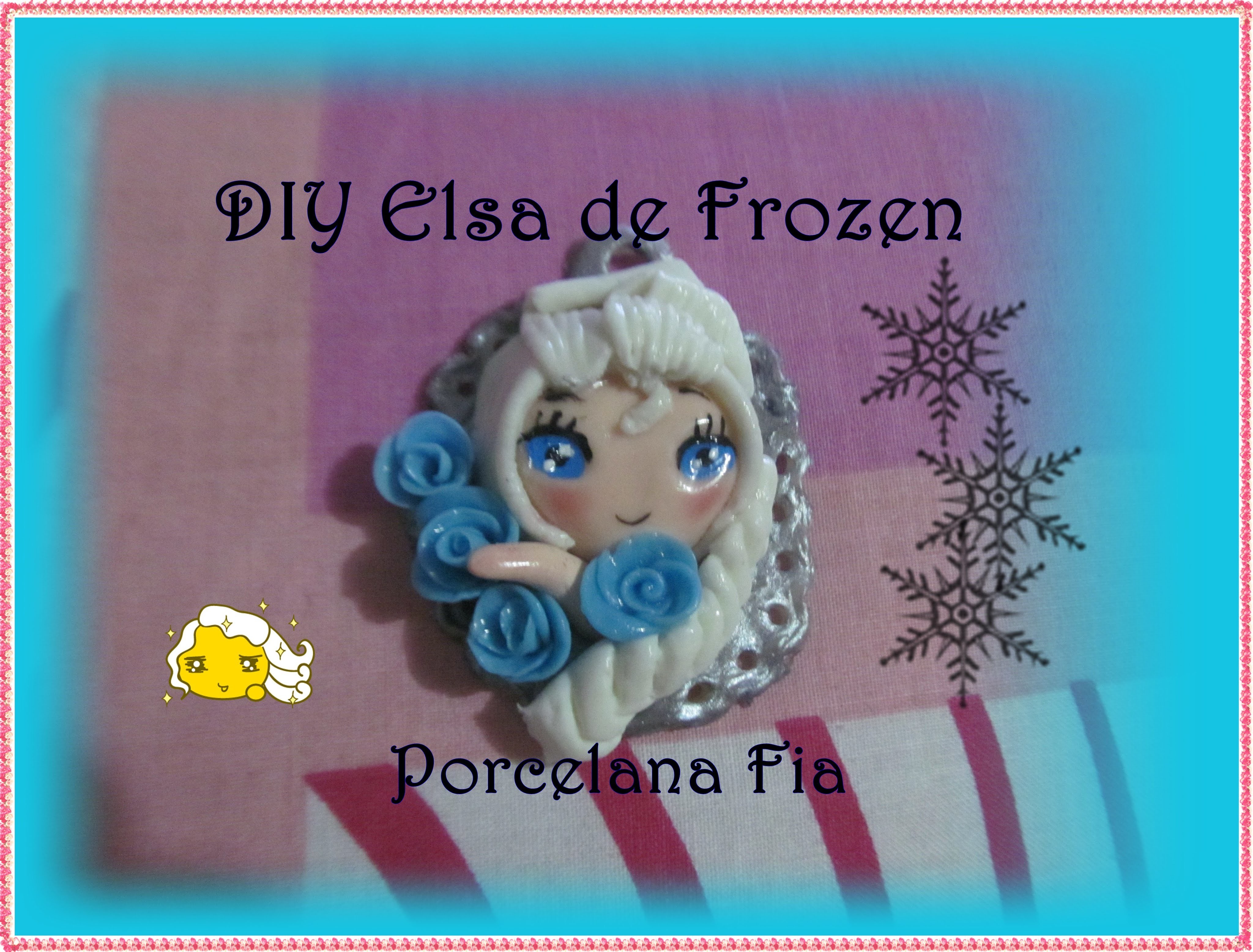 DIY  Elsa de frozen  Porcelana fria