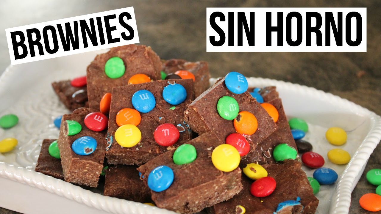 Brownies Sin Horno con 4 Ingredientes | RebeO