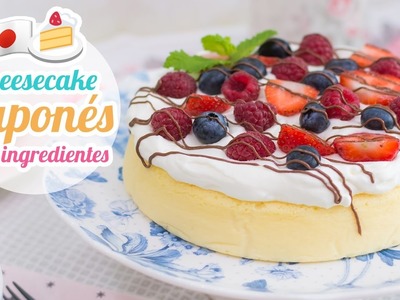 Cheesecake Japonés de 3 ingredientes | Quiero Cupcakes!