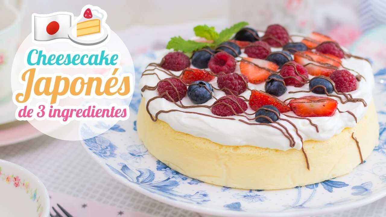 Cheesecake Japonés de 3 ingredientes | Quiero Cupcakes!