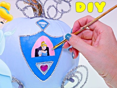 DIY Carruaje de Calabaza de Cenicienta ♛ Manualidades Disney Princesas en DCTC