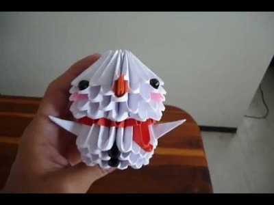 Muñeco de Nieve Origami 3D