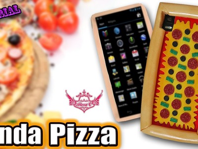 ♥ Tutorial: Funda para móvil o tablet de Pizza || Pizza Phone Case ♥