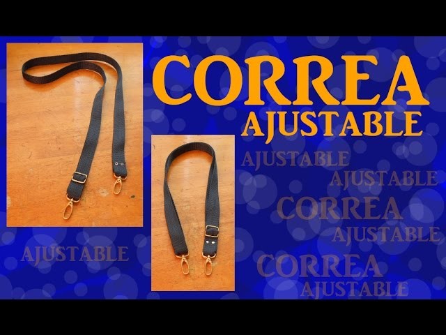 Cómo armar una CORREA AJUSTABLE súper simple! TUTORIAL Inerya viris