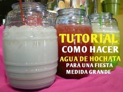 Cómo Hacer Agua De Horchata Para Una Fiesta (Cantidad Grande) - Madelin's Cakes