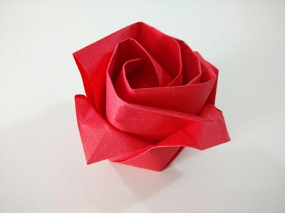 Como hacer una rosa de papel - Flor de origami